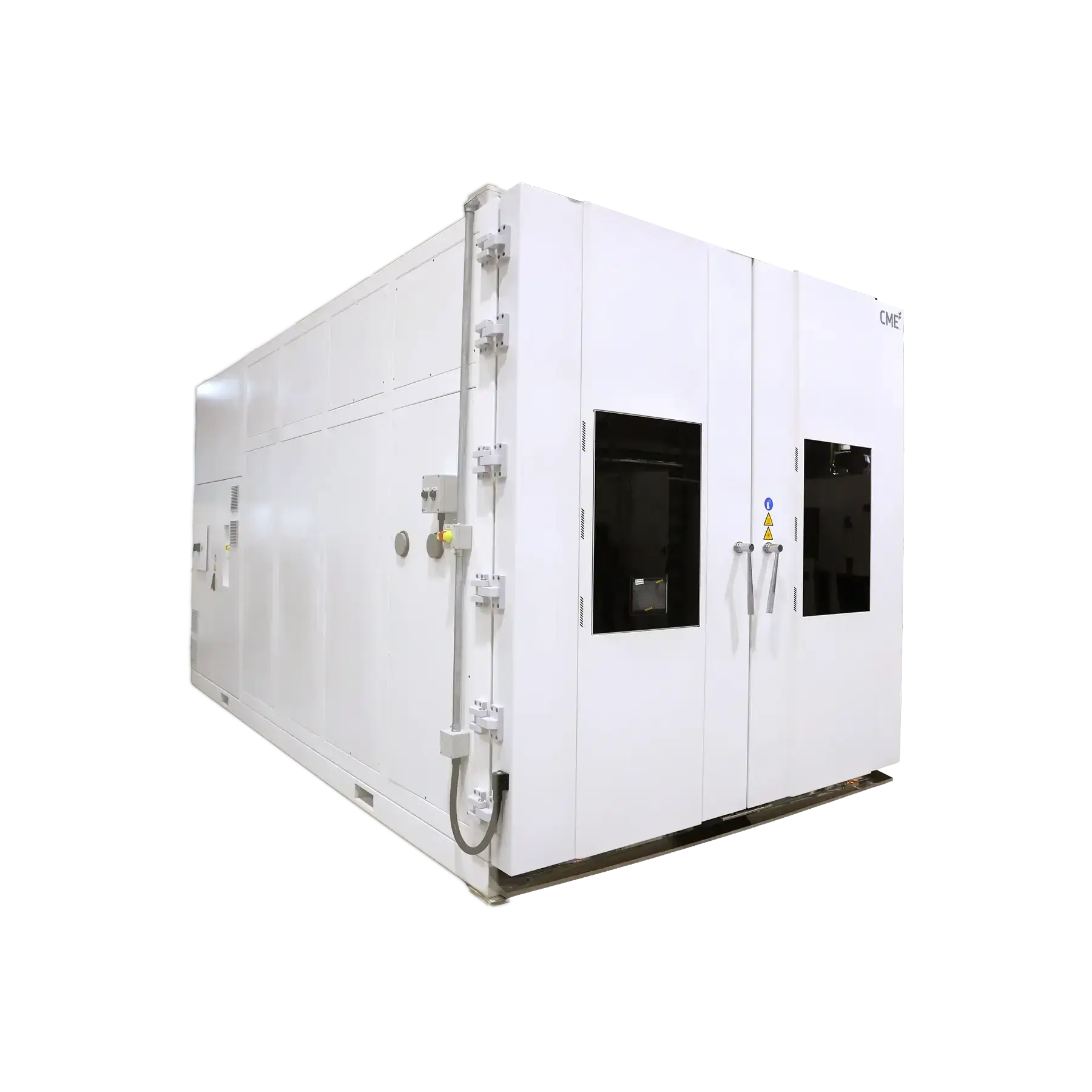 Walk-in thermal cycling test chamber for environmental reliability testing of components and systems