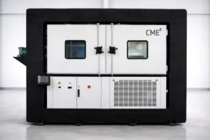 Thermo mechanical test chamber for combined temperature and mechanical loading testing