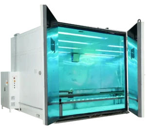 Metal halide UV exposure chamber for photovoltaic module preconditioning testing