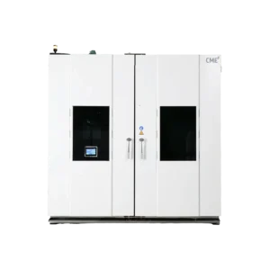 Walk-in environmental test chamber for large scale temperature and humidity testing