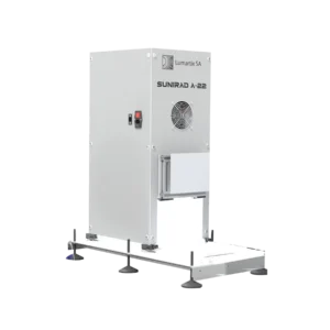 Benchtop solar simulation chamber for photovoltaic module testing