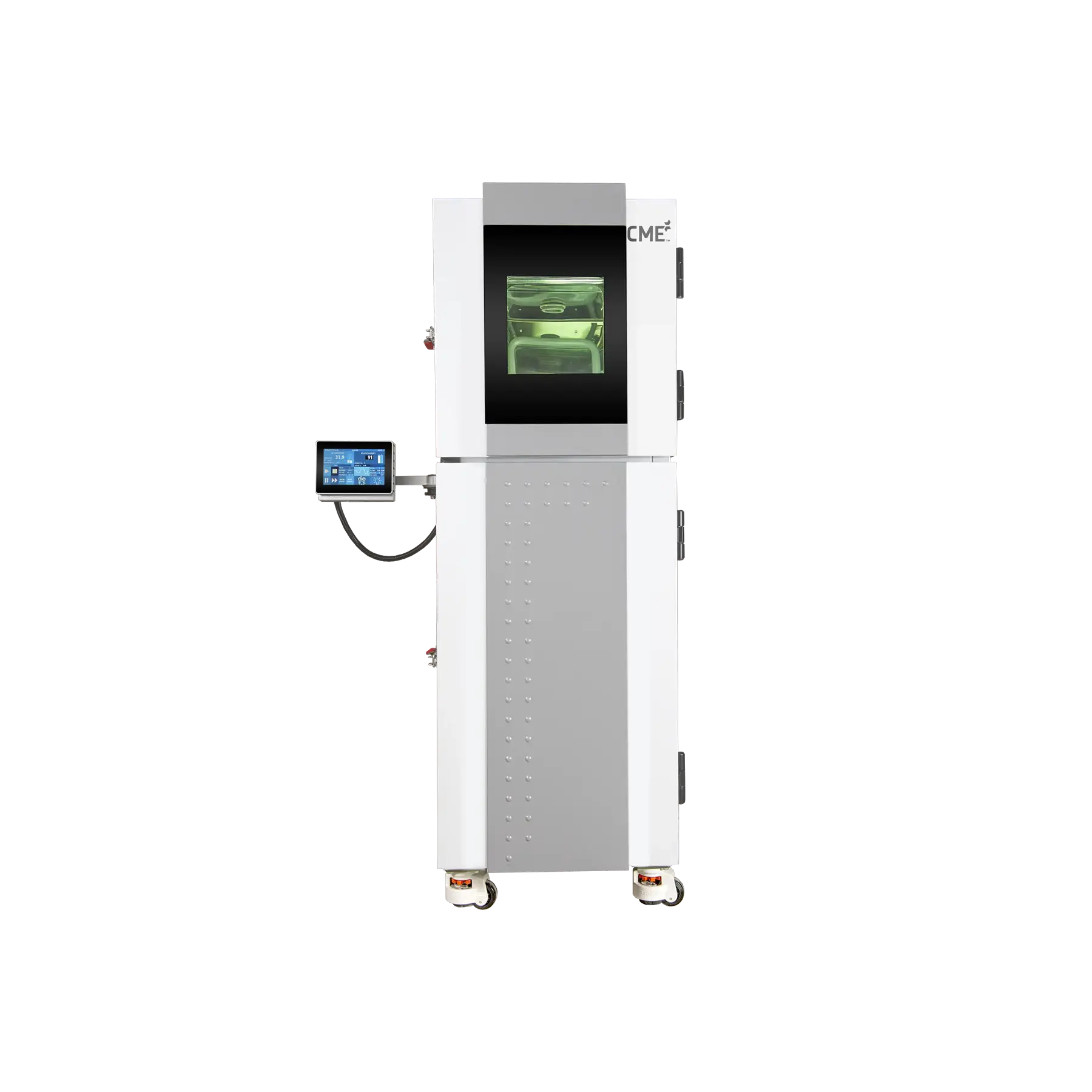 Thermal shock test chamber for rapid temperature transition environmental testing