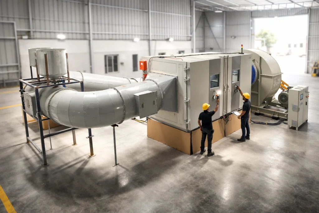 MIL-STD-810 sand and dust test chamber for environmental ingress testing