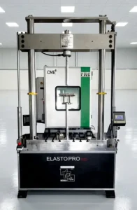 Environmental chamber integrated with universal testing machine for temperature controlled tensile testing